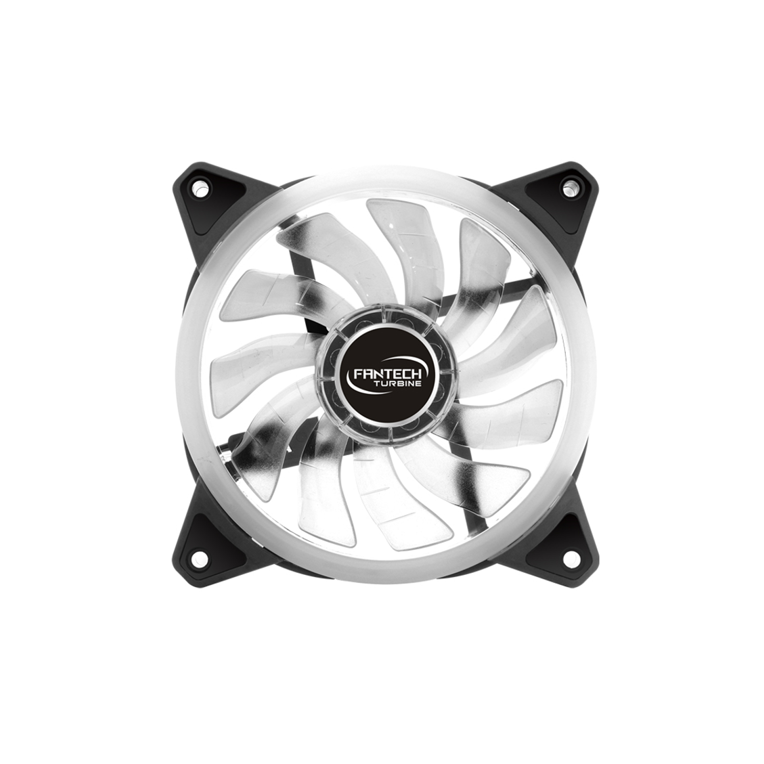 Ventilador Fantech Turbine 120mm FC124 Dual Ring RGB-2