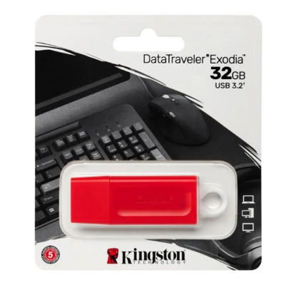 Pendrive USB Exodia KINGSTON 32GB 3.2 DataTravel Rojo-2