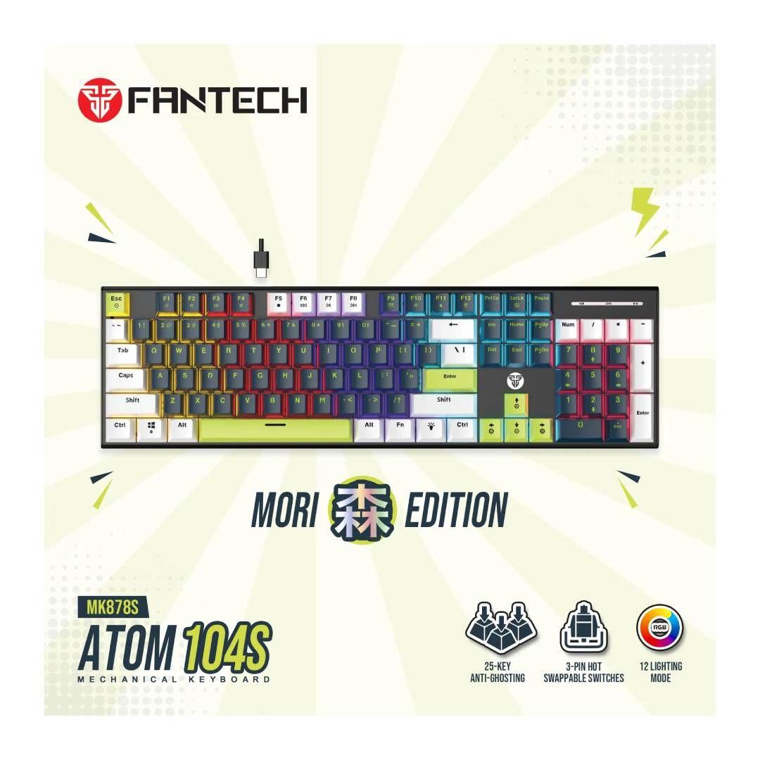 Teclado Fantech MK878s ATOM104S RGB MORI Blue Switch Rosie-4
