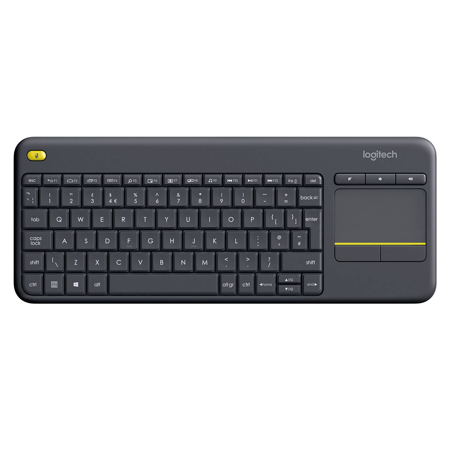 Teclado Logitech K400 Plus Inalambrico Touchpad p/ Smart TV-0