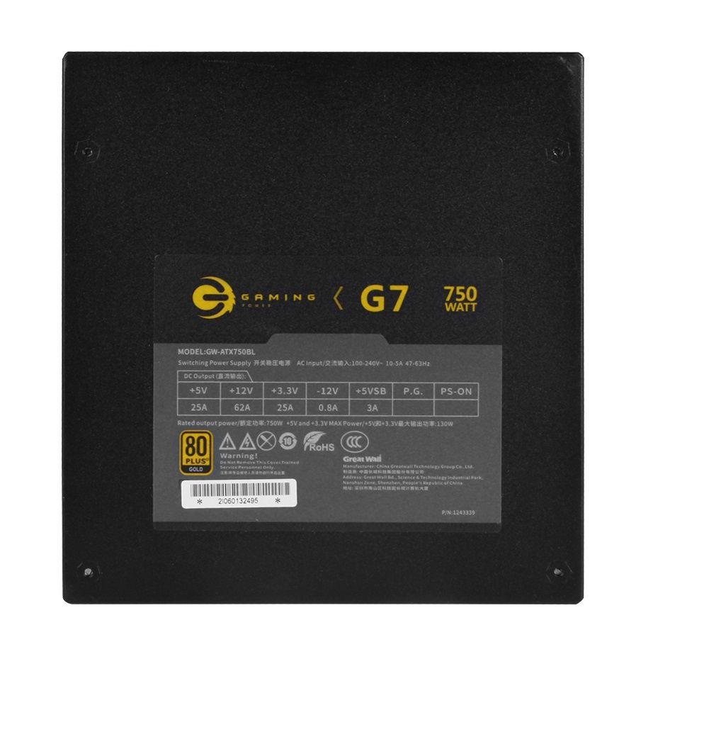 Fuente de Poder Hunters Gaming G7 80+ Gold 750W-4