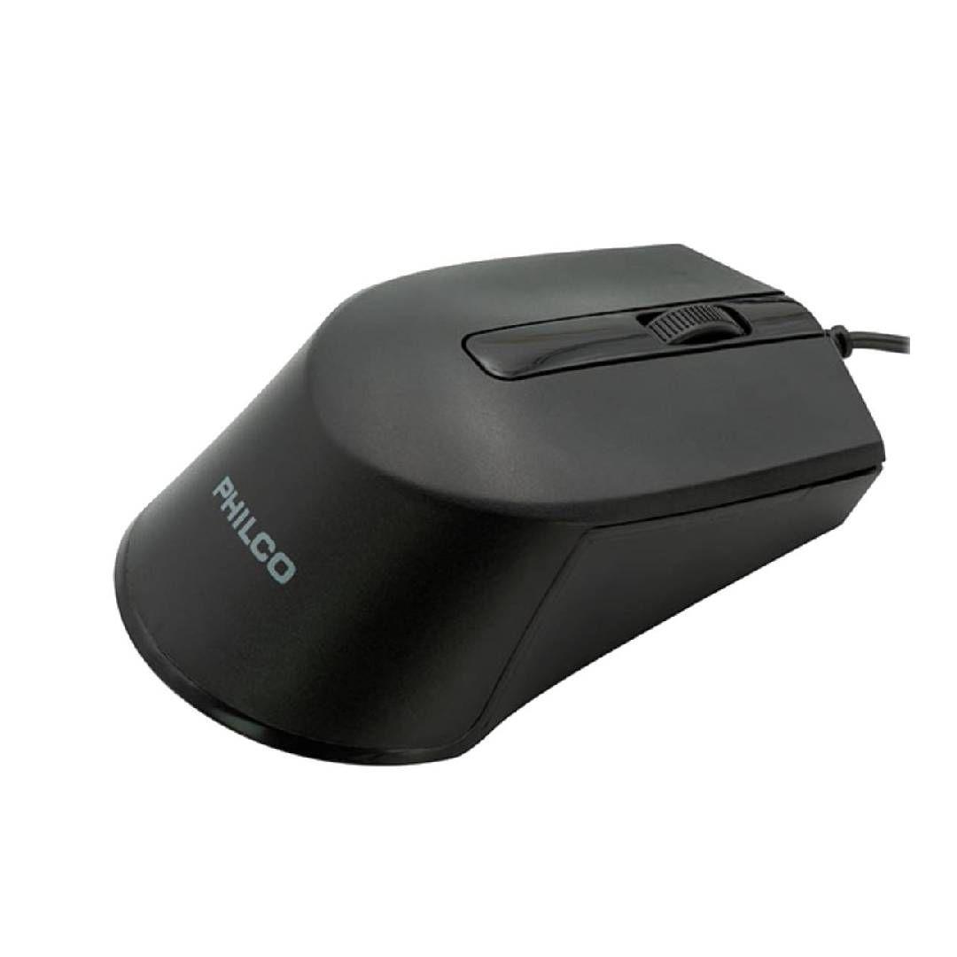 Mouse Alámbrico Philco SPK7104 Negro-2