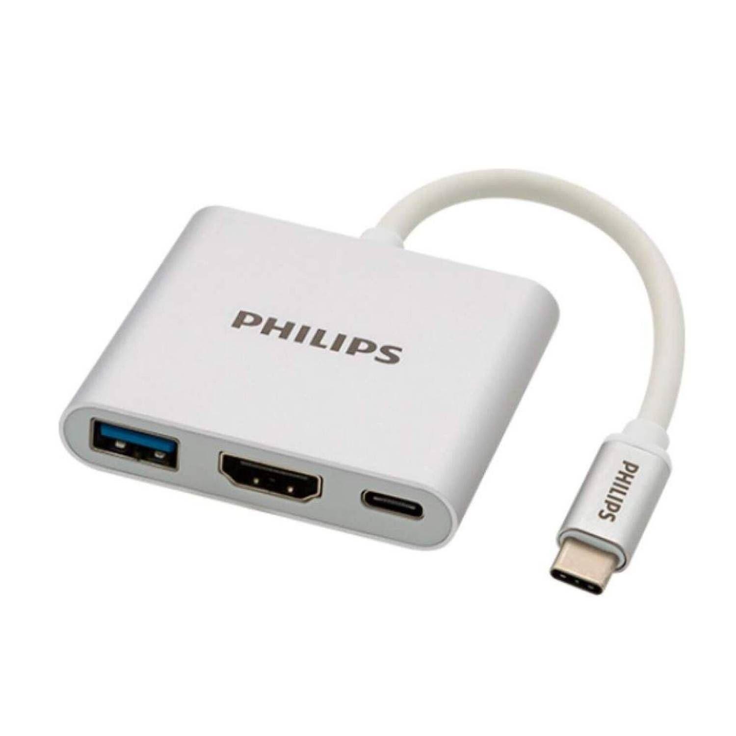 Conversor Usb-c A Hdmi USB Lector 3 En 1 Philips-0