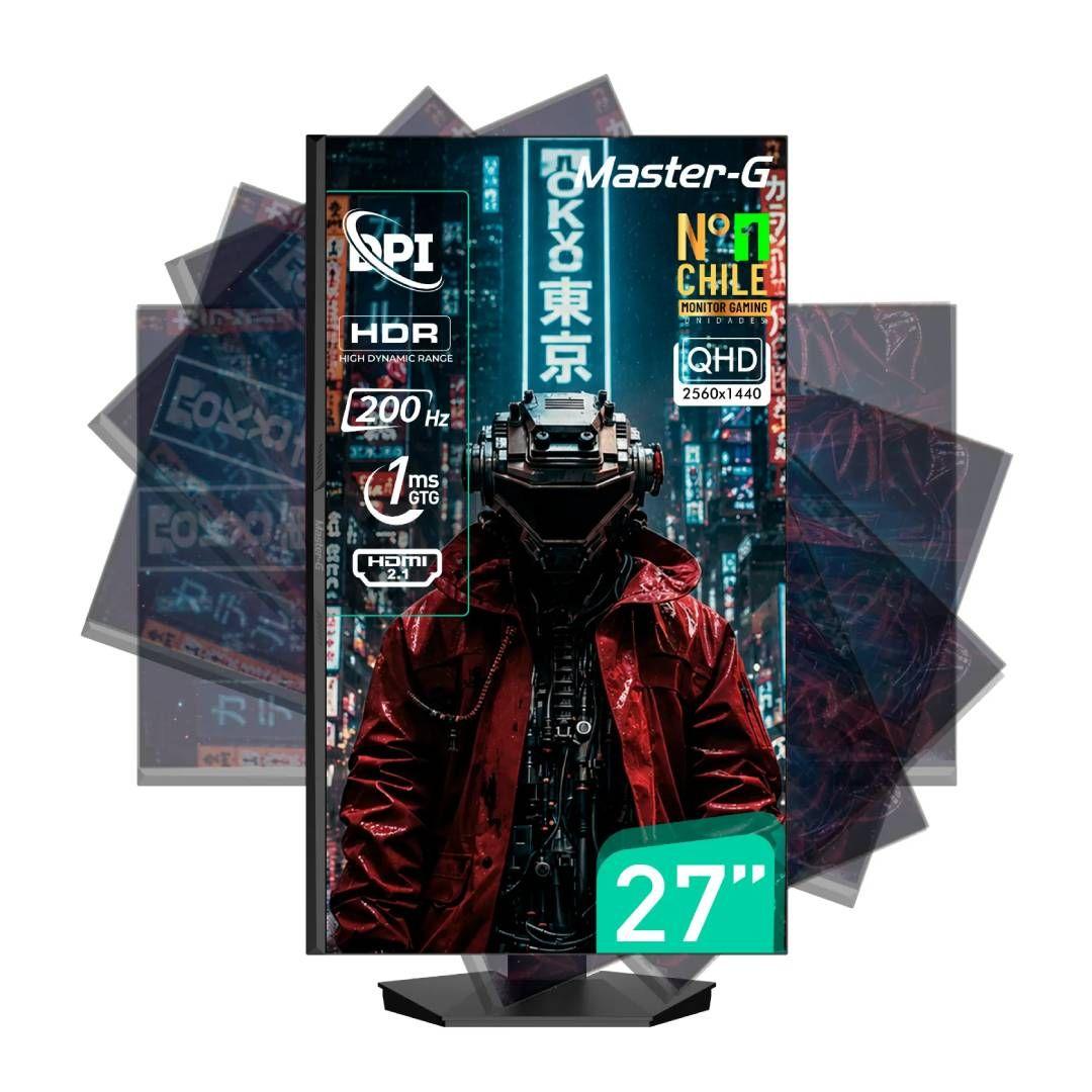 Monitor Gamer Master-G MGMG2750Q 27" QLED IPS 200Hz 1ms-1