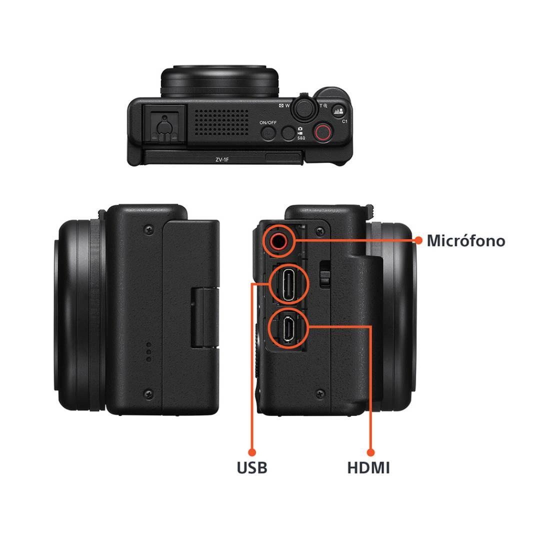 Cámara Compácta Sony ZV-1F para Videoblogs-2