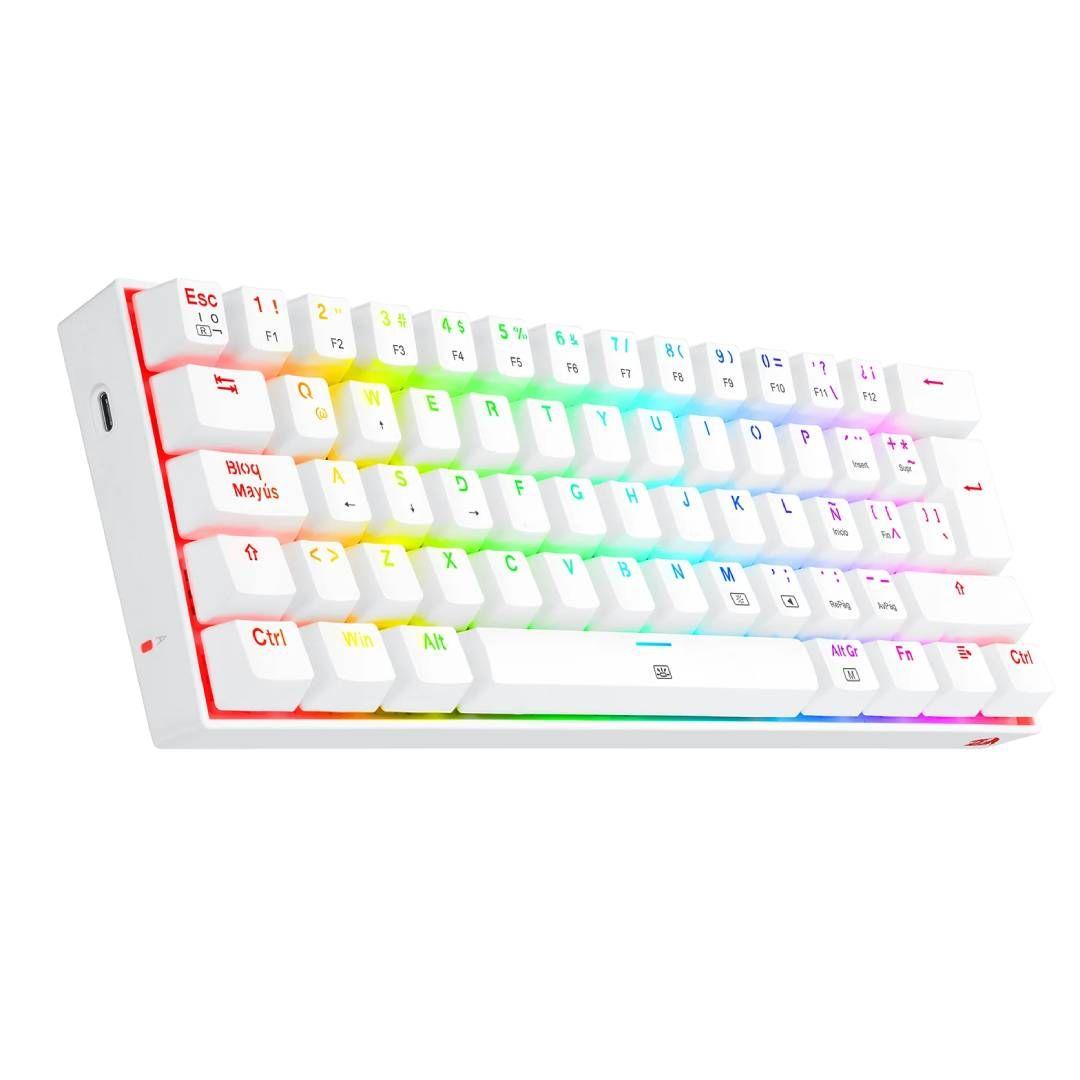 Teclado Mecánico Redragon K630rgb Dragonborn White-1