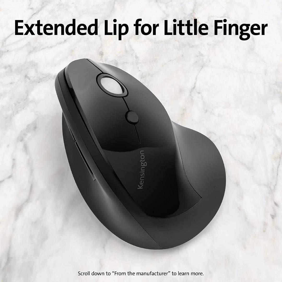 Mouse Vertical Kensington Profit Inalambrico Negro 6 Botones-2