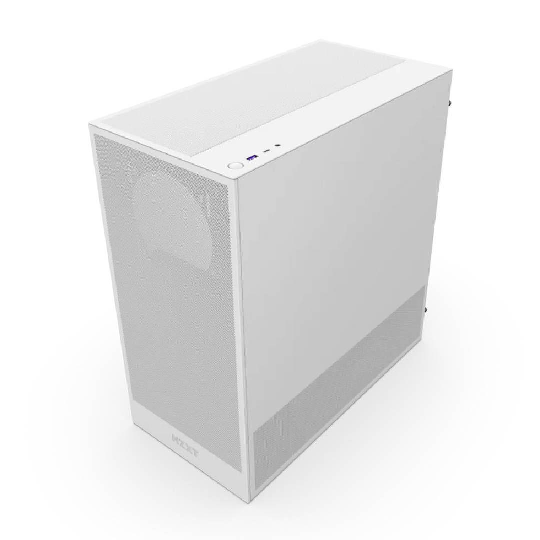 Gabinete NZXT H5 Flow (2024) Compact Mid-Tower ATX White-2