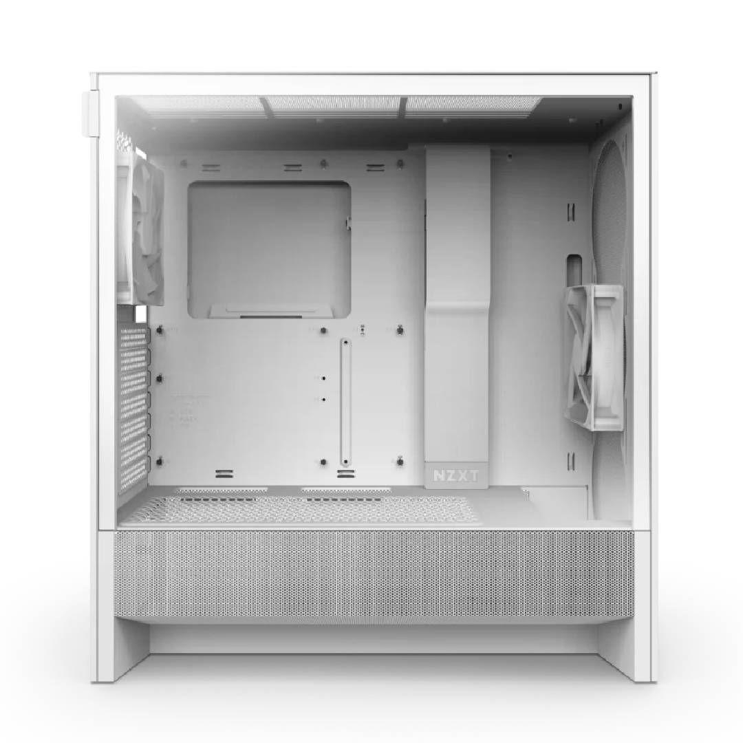 Gabinete NZXT H5 Flow (2024) Compact Mid-Tower ATX White-3