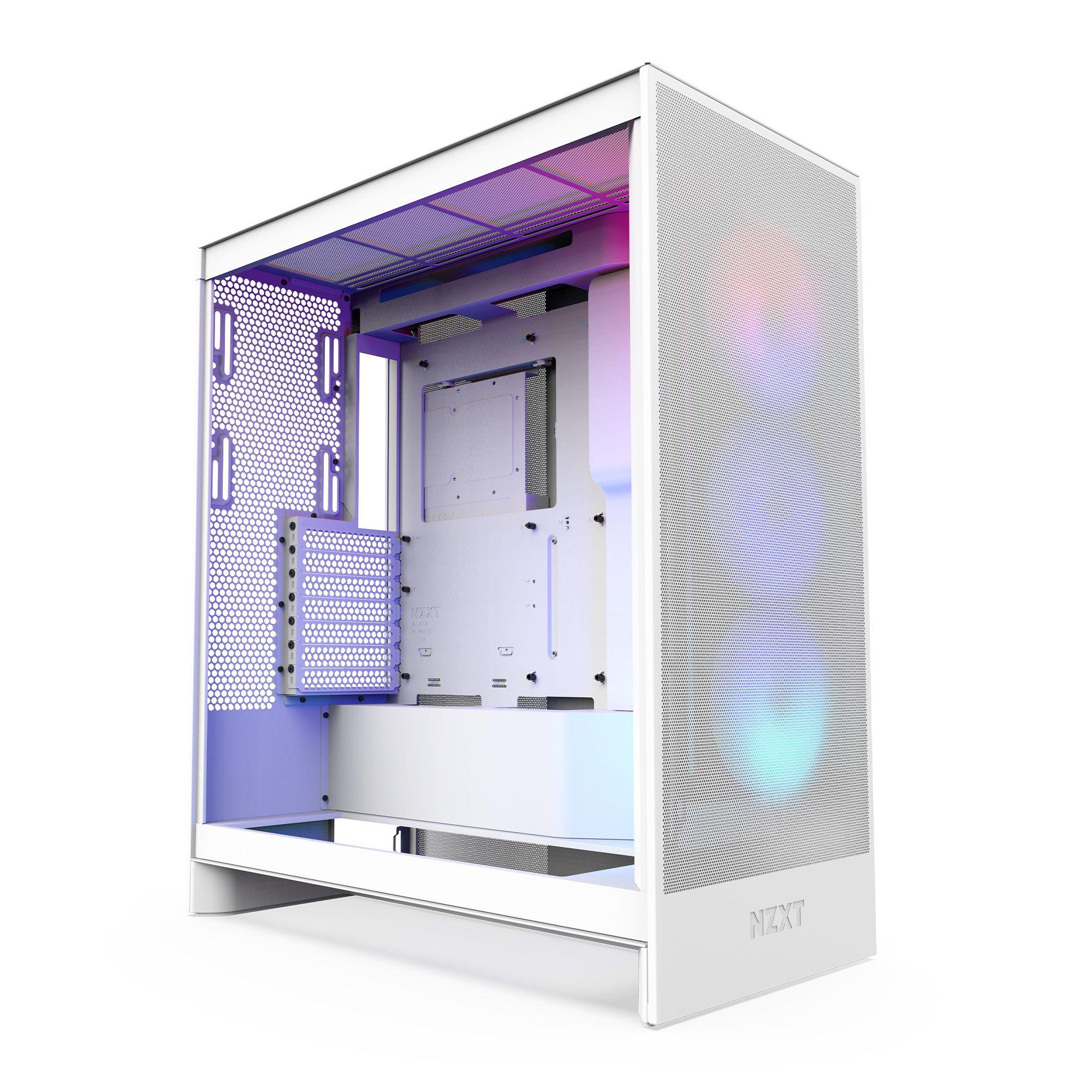 Gabinete NZXT H7 Flow RGB (2024) Mid-Tower Case Blanco-9