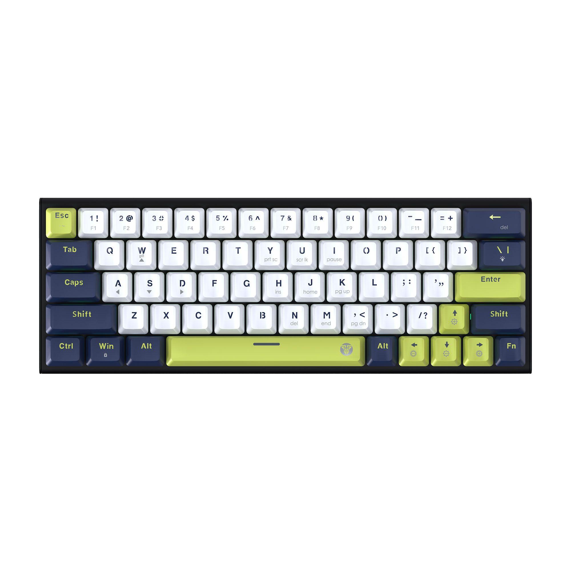 Teclado Fantech MK874V2 ATOM63 MORI White (Switch Red)-0
