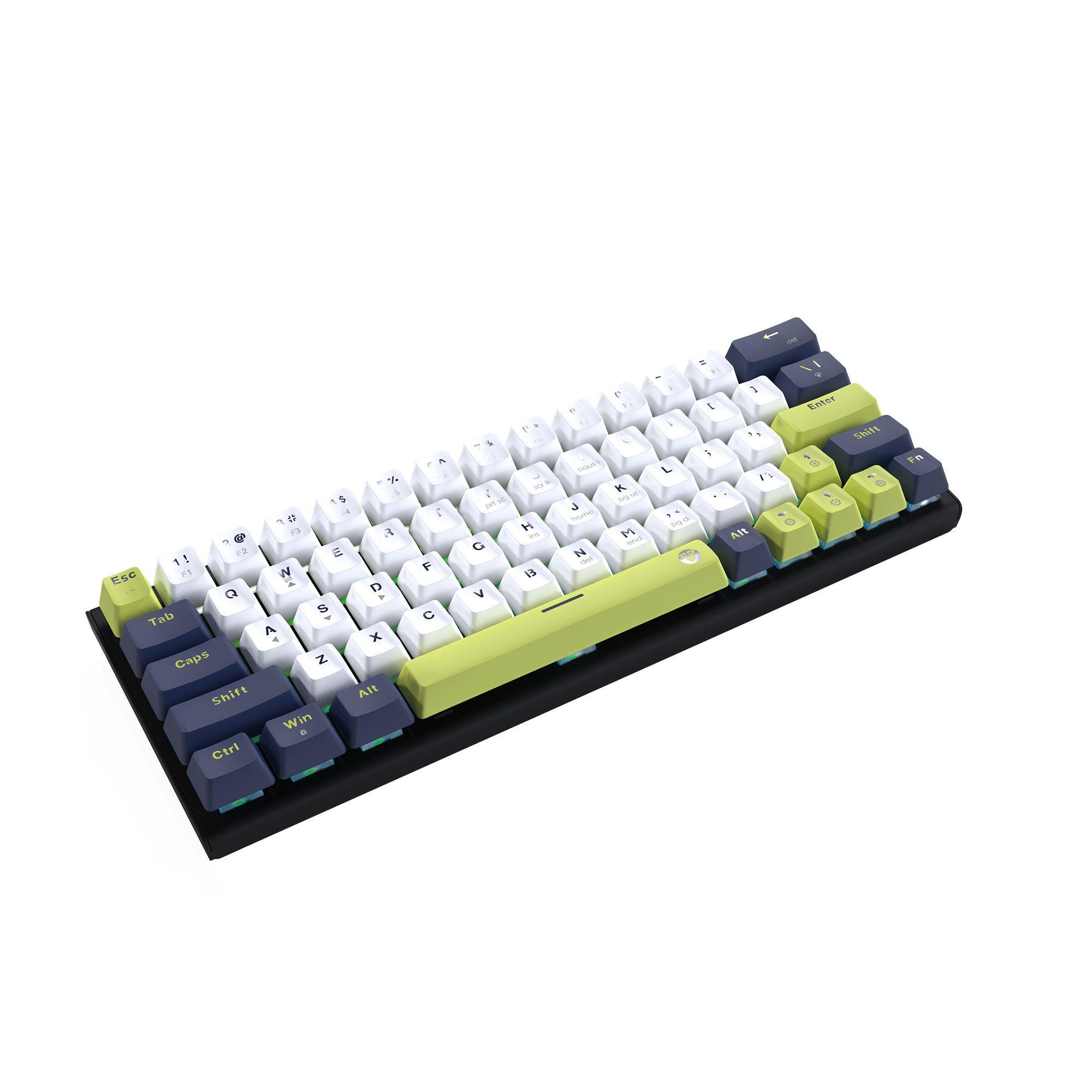 Teclado Fantech MK874V2 ATOM63 MORI White (Switch Red)-1