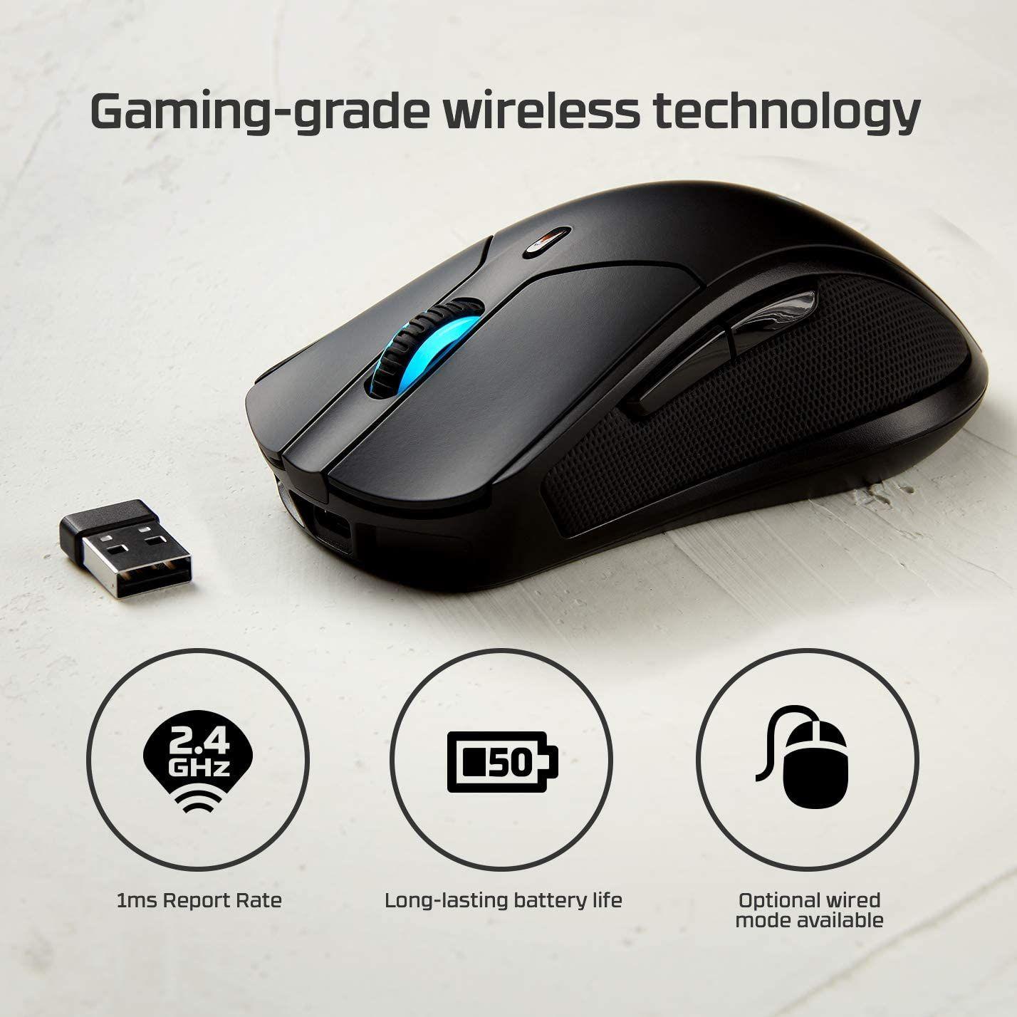 Mouse Gamer HyperX Pulsefire Dart Inalambrico USB-5