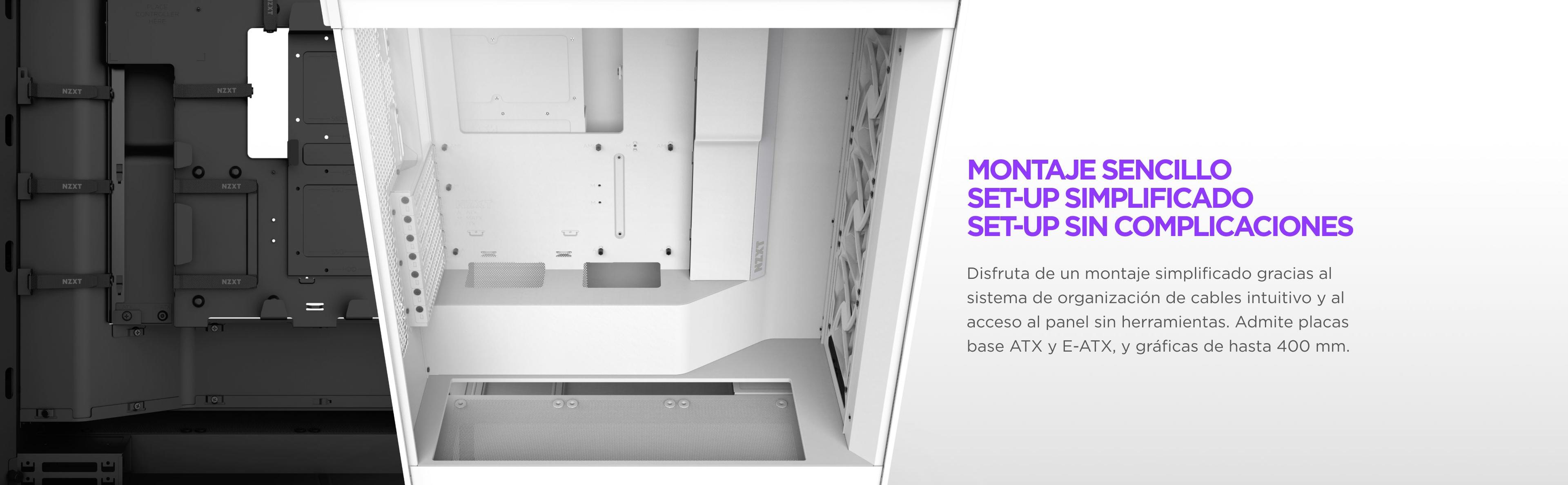 Gabinete NZXT H7 Flow (2024) Mid-Tower Case Blanco-8