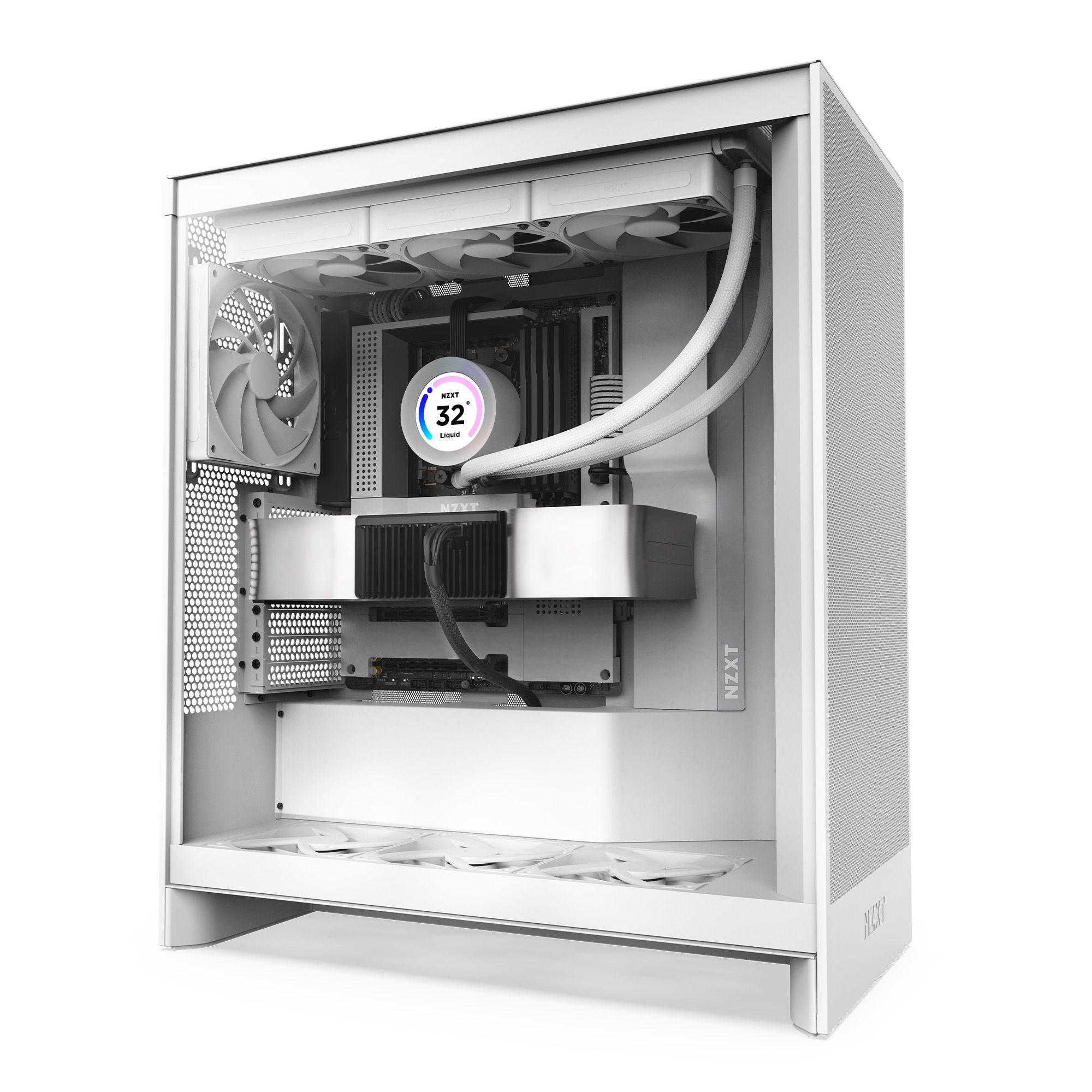 Gabinete NZXT H7 Flow (2024) Mid-Tower Case Blanco-9