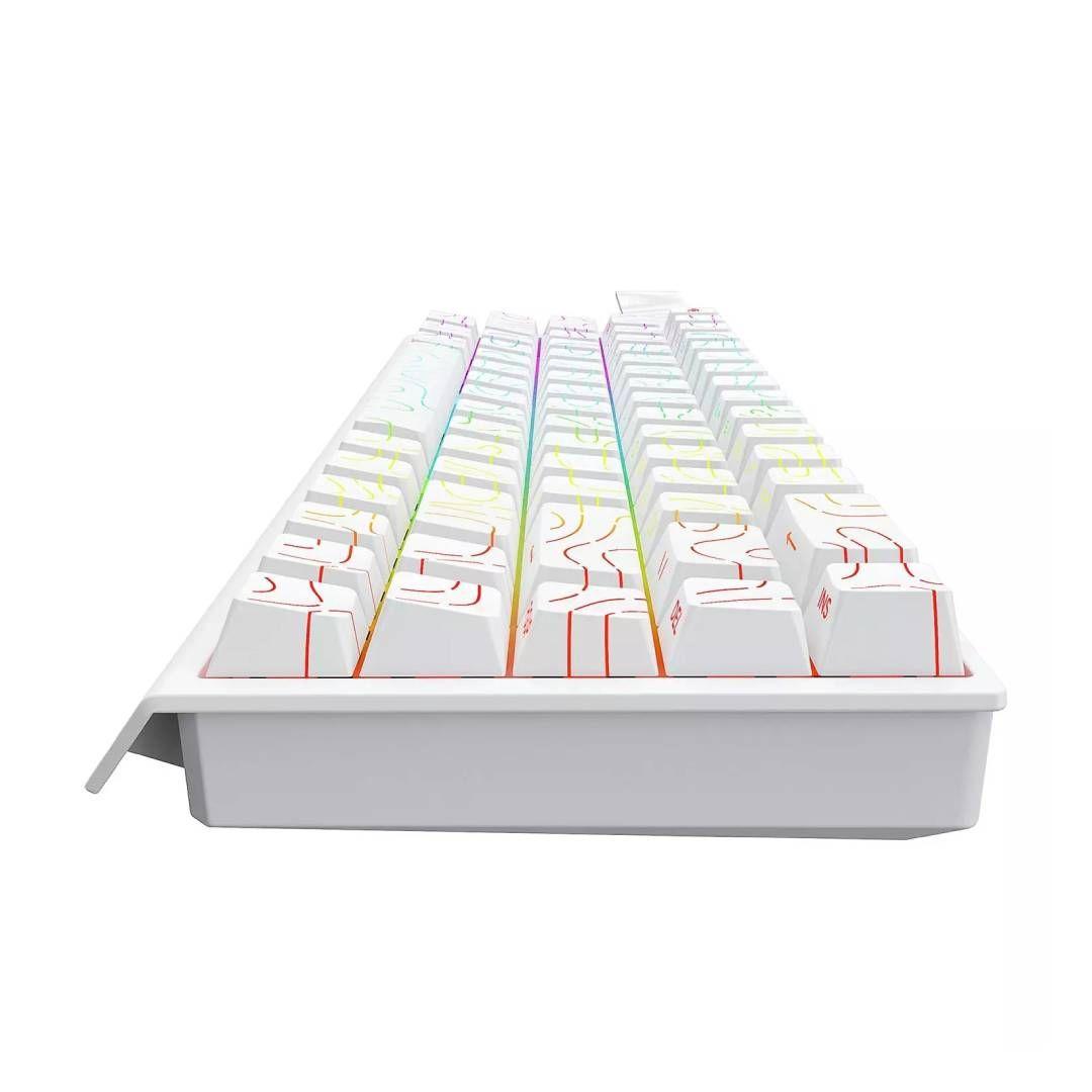 Teclado Gamer Mecánico Compacto Havit KB922LW RGB Blanco-2