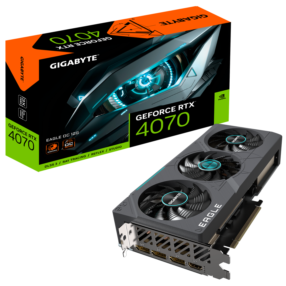 Tarjeta de Video Gigabyte RTX 4070 Eagle 12GB GDDR6X-2