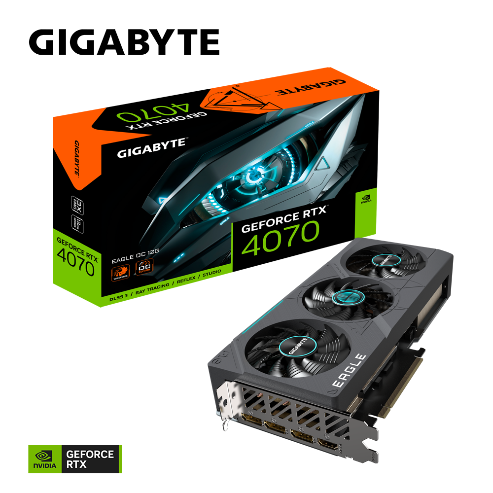 Tarjeta de Video Gigabyte RTX 4070 Eagle 12GB GDDR6X-3