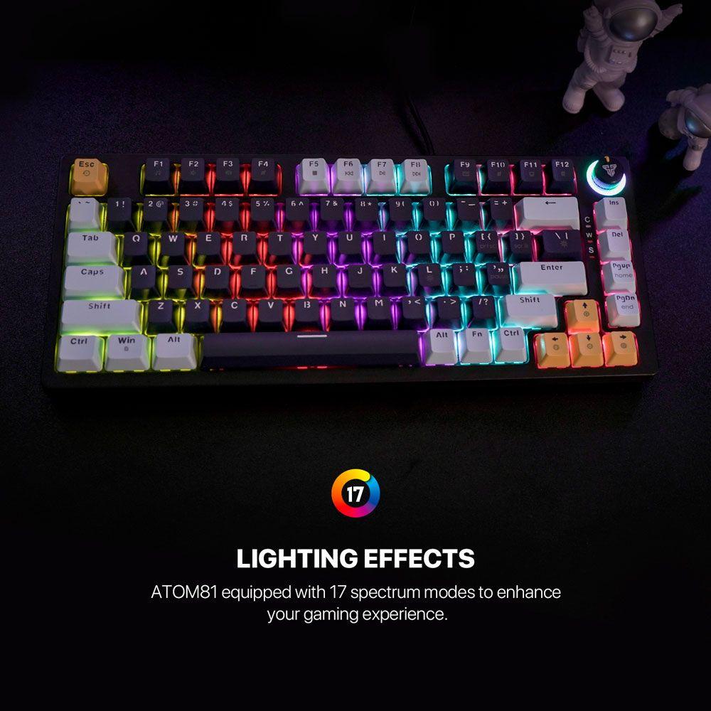 Teclado Fantech MK875V2 ATOM81 Mizu Edition SkyBlue Sw. Blue-8