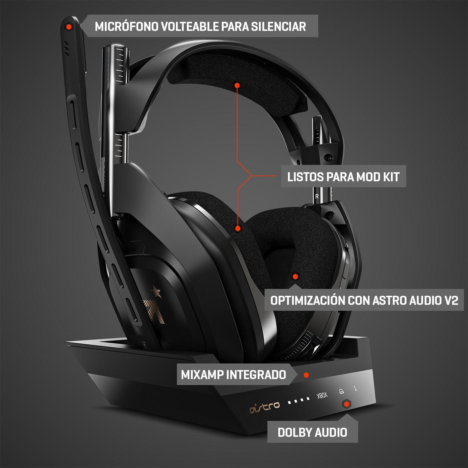 Audifonos Gamer Astro A50 Xbox/PC Wireless Bluetooth 40mm-3