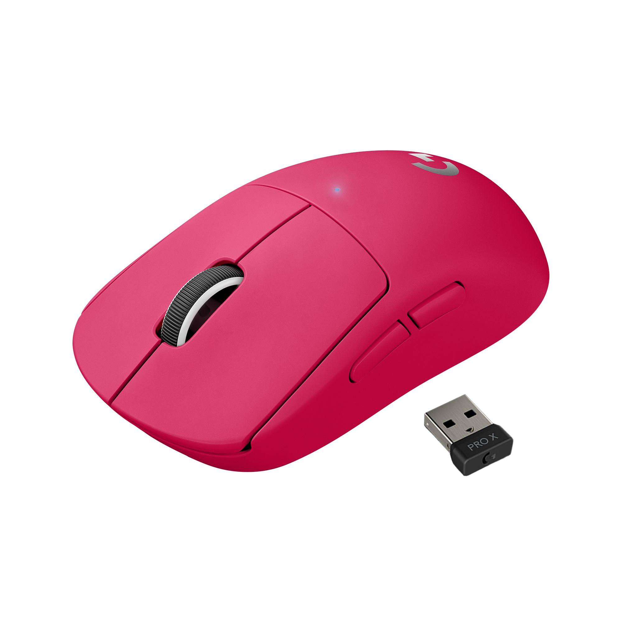 Mouse gamer Logitech Pro X Superlight Magenta Hero 25k-1
