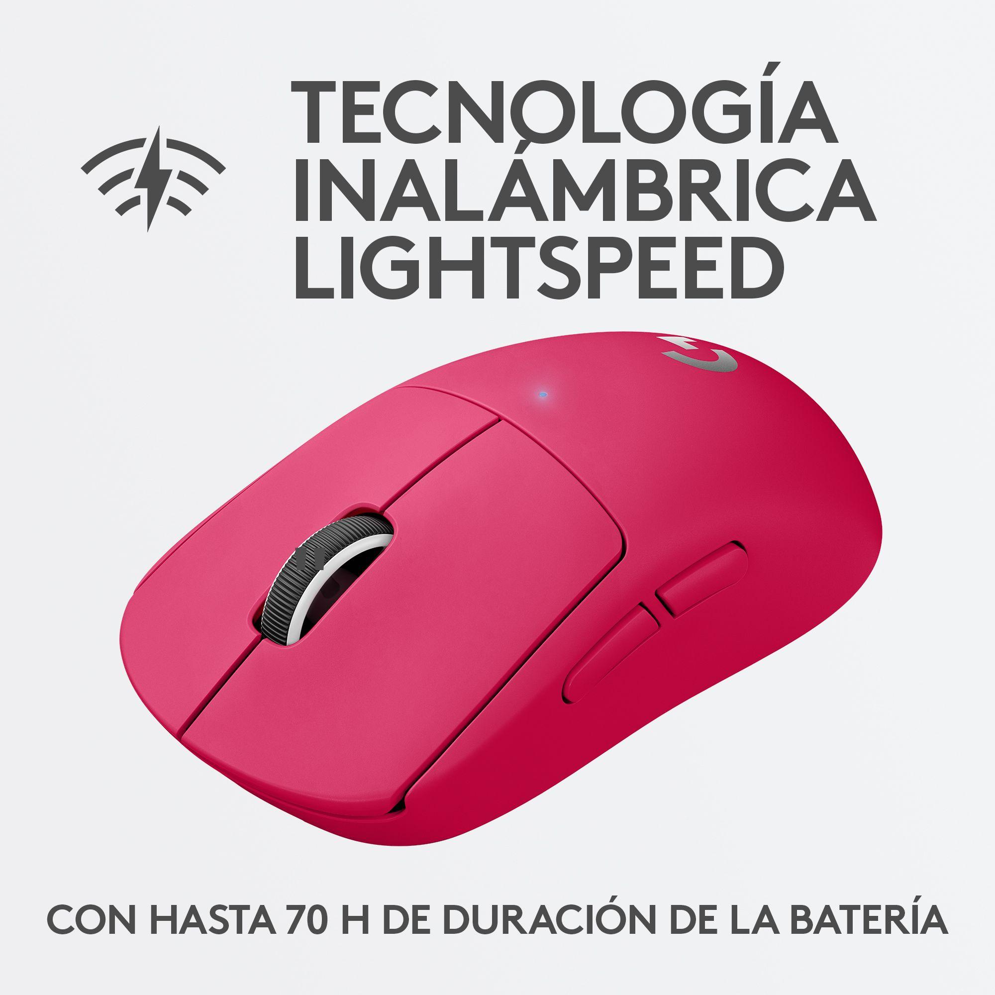 Mouse gamer Logitech Pro X Superlight Magenta Hero 25k-2
