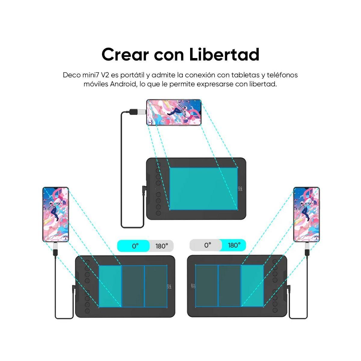 Tabletas Digitalizadoras XP-Pen Deco mini7 V2-2