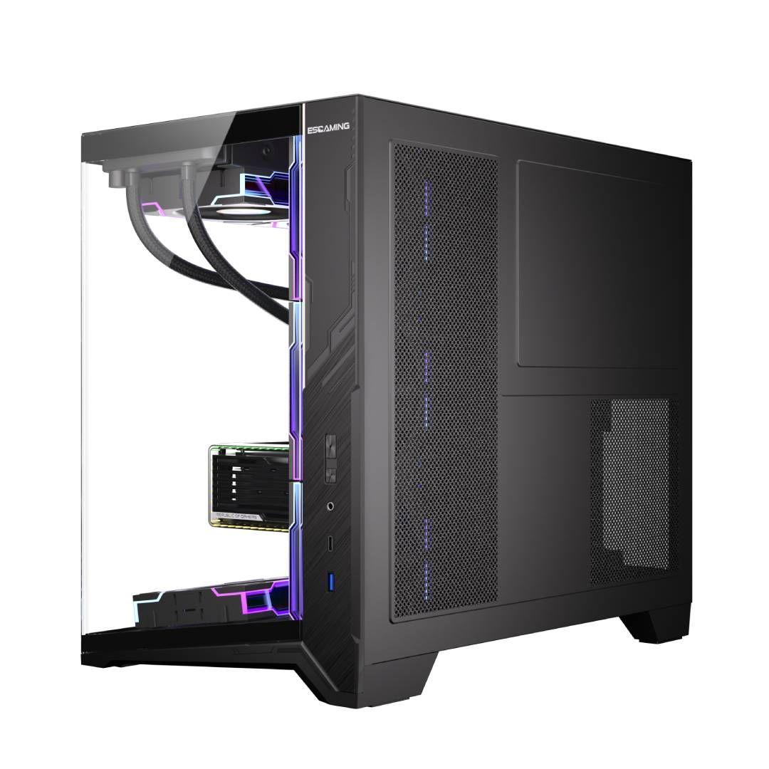 Gabinete Gamer ESGAMING ZERO MAX-BK, ATX-1
