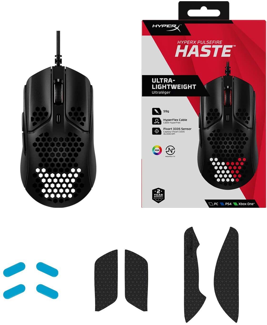 Mouse Gamer HyperX Pulsefire Haste UltraLiviano RGB 3200dpi-6