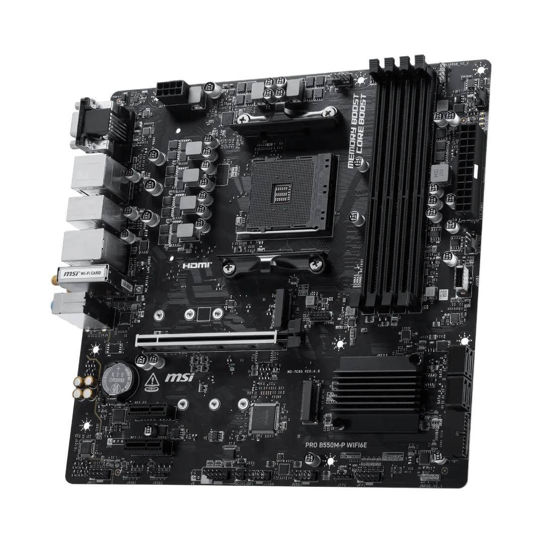 Placa Madre MSI B550M-P WIFI6E DDR4 AM4 Micro-ATX-2