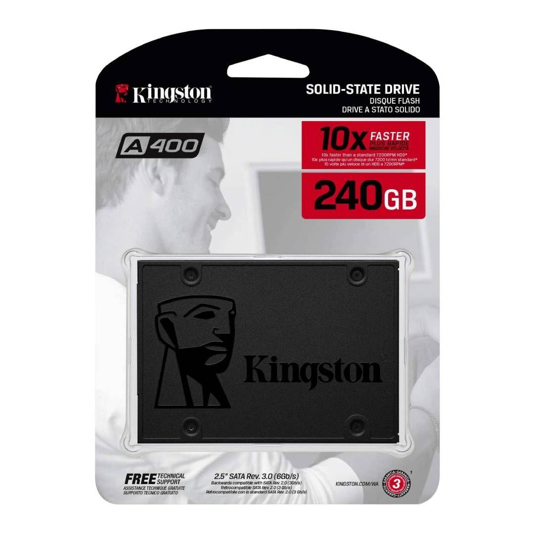 Disco Duro Sólido Kingston A400 240 GB SATA3 25"-0