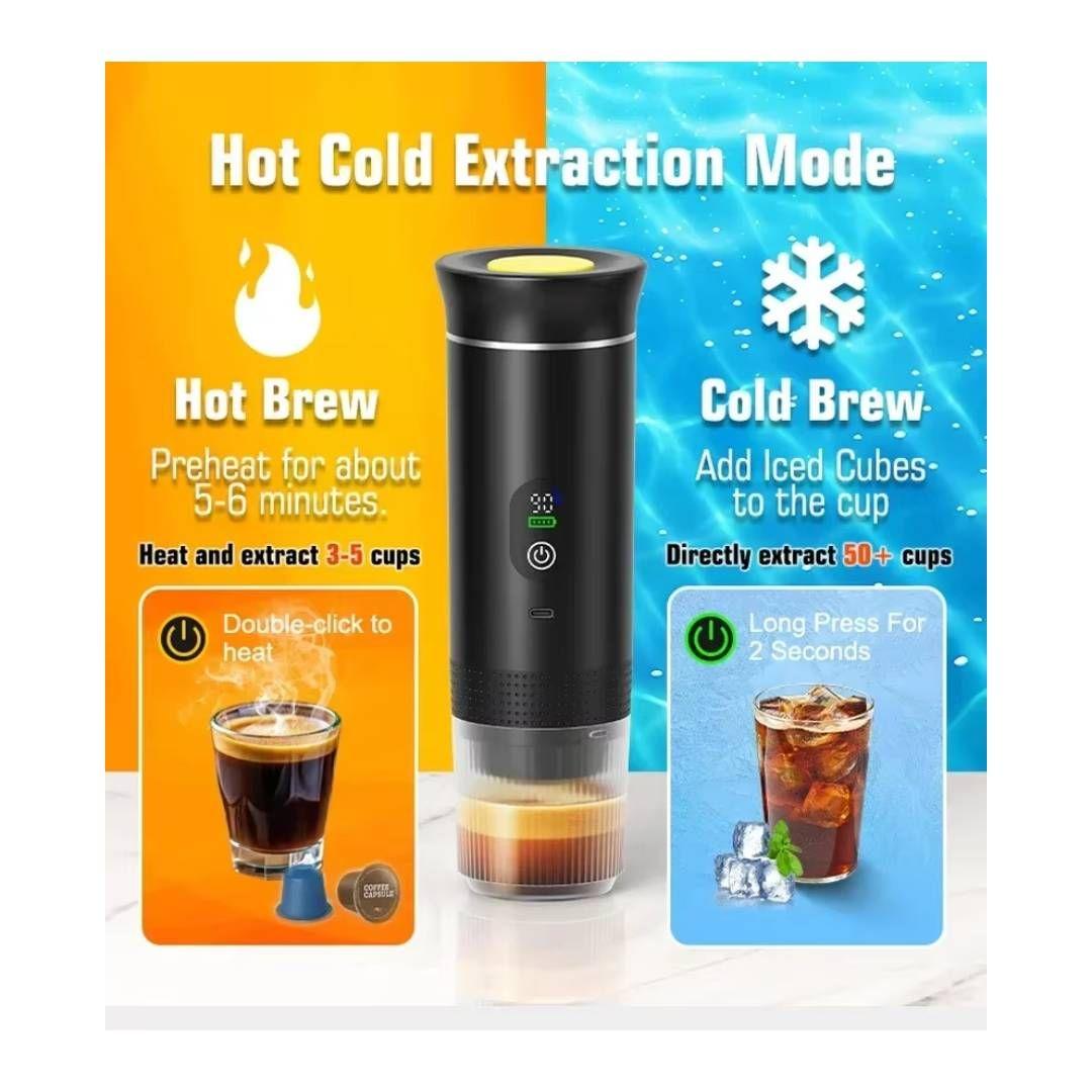 Cafetera Portátil DENOKIN para Auto y Camping 3 en 1-5