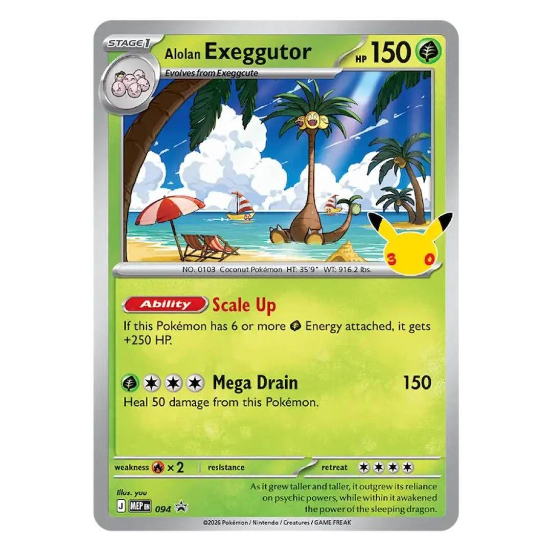 Pokémon TCG: 30th Celebration Tech Sticker Exeggutor INGLES-1