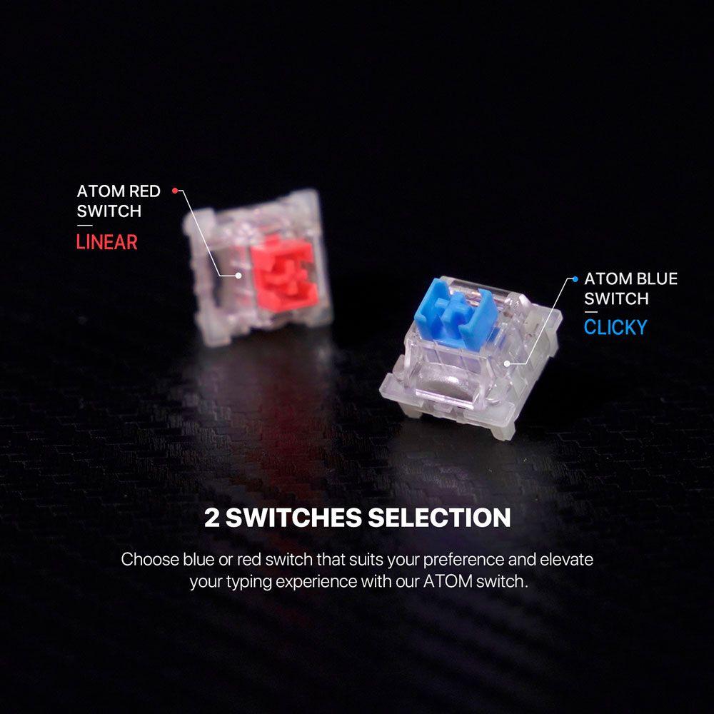 Teclado Fantech MK874V2 ATOM63 MIZU Navy (Switch Blue)-5