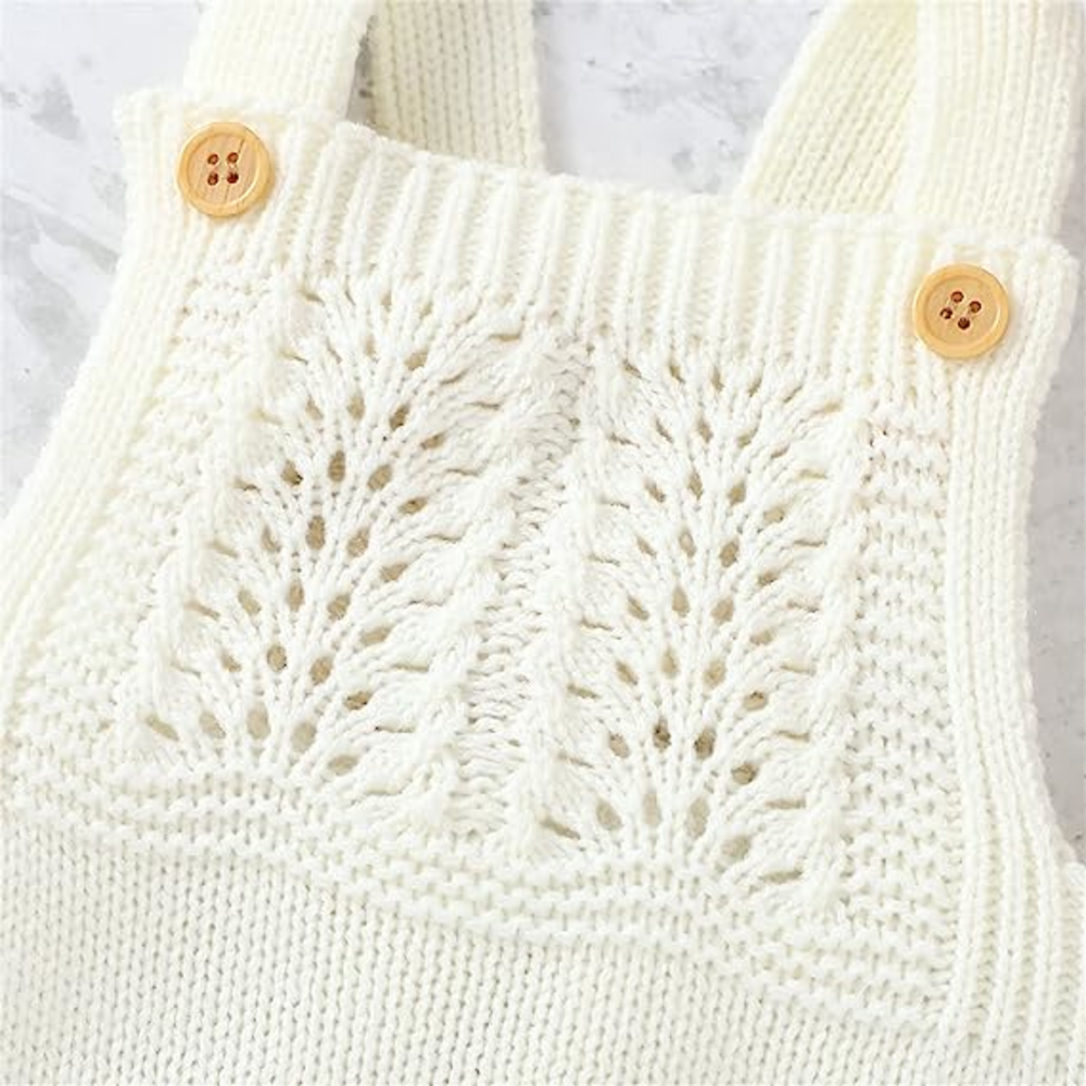 Jardinera Tejida Lana Para Bebés De 0-6 Meses-3