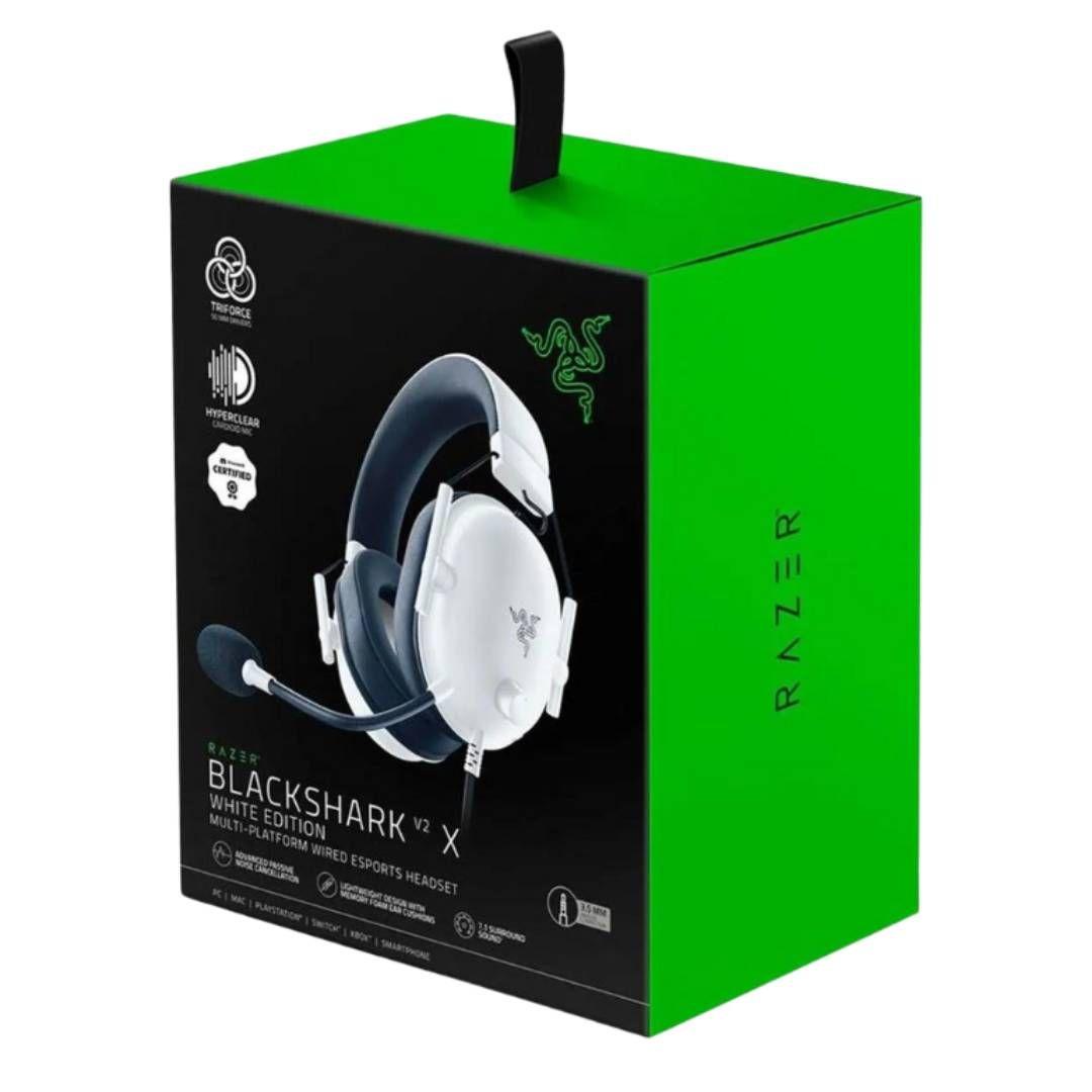 Audifonos Razer BlackShark V2 X White 3.5mm Multiplataforma-3