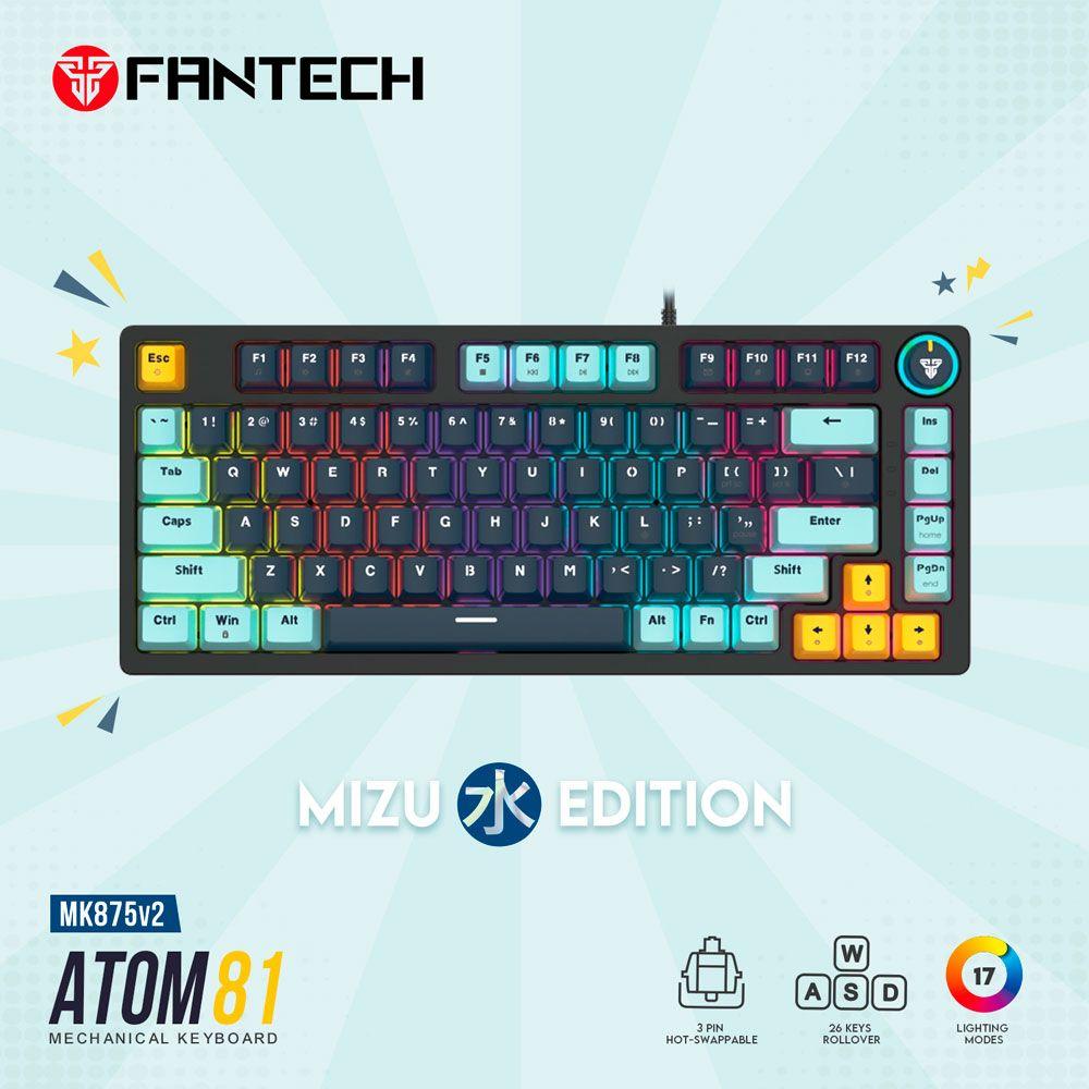 Teclado Fantech MK875V2 ATOM81 Mizu Edition Navy Switch Blue-2