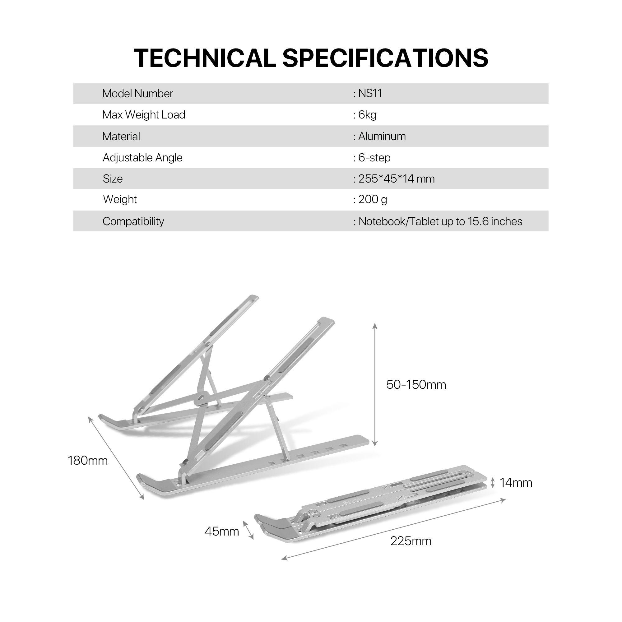 Base de Notebook Fantech NS11 Silver-8
