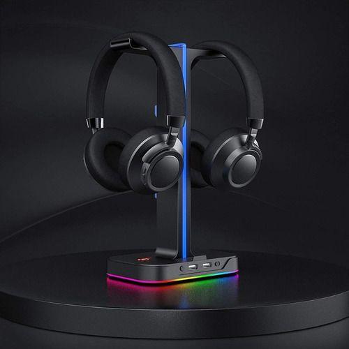 Soporte Stand Base Audifonos Gamer Luces Rgb Entrada Usb 2.0-7