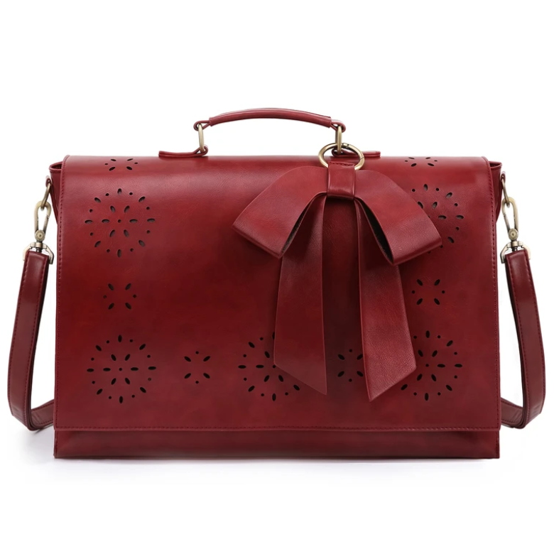 Ecosusi Maletín BOW para laptop 15.6" - Burdeo-0