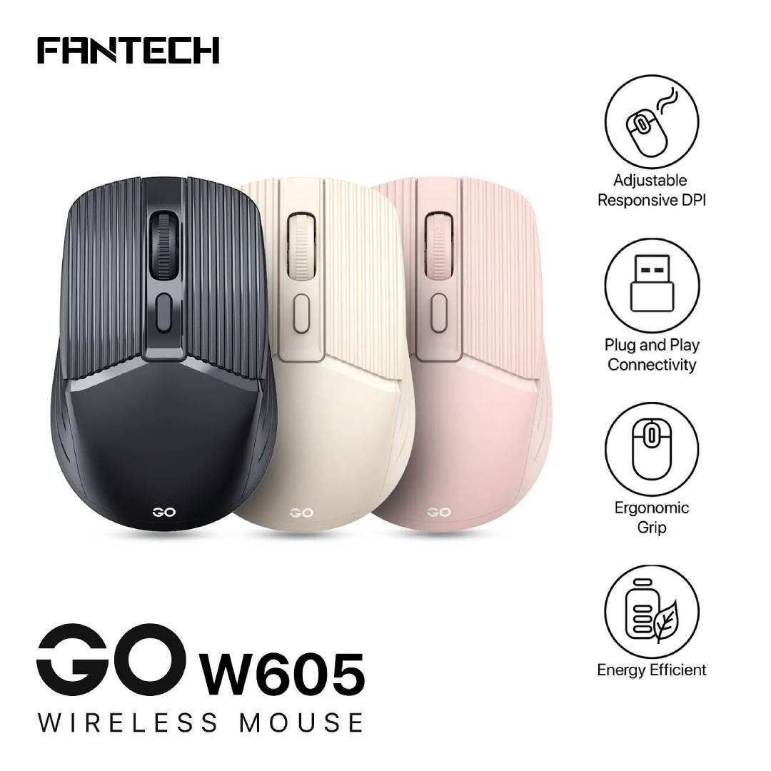 Mouse Inalámbrico Fantech W605 GO Beige-5