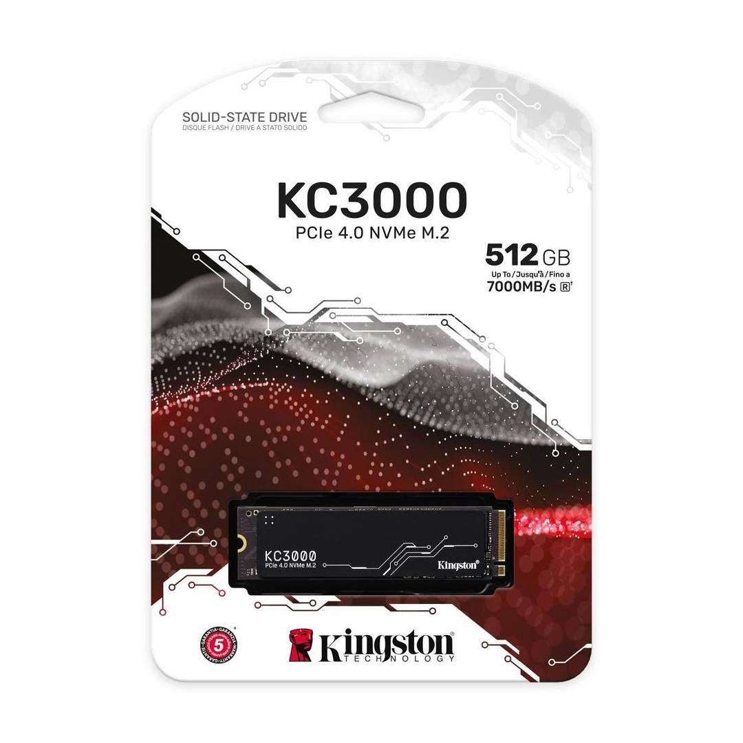 Disco Duro SSD M.2 Kingston KC3000 512GB - PCIe 4.0 NVMe-2
