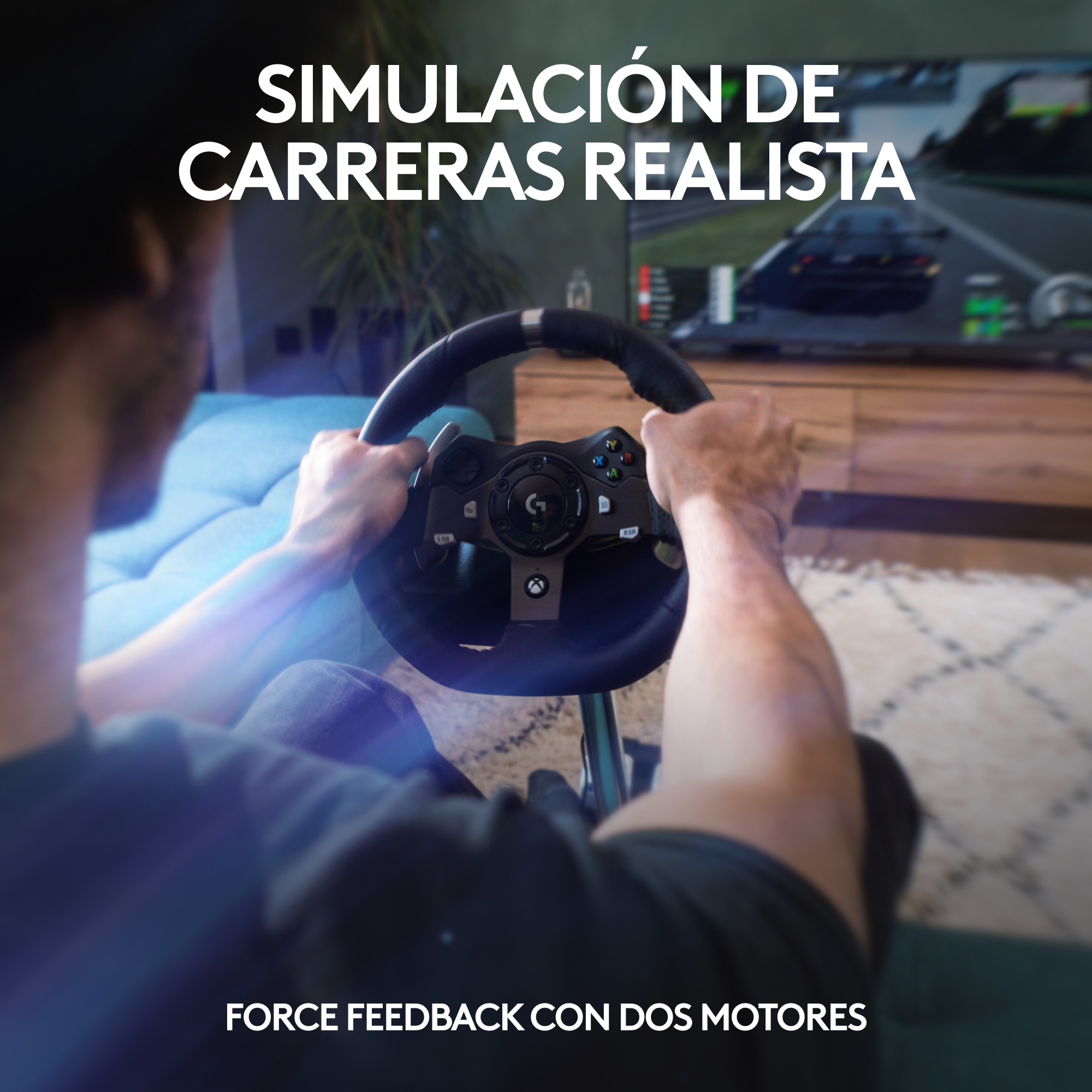 Volante Logitech G920,Pedalera y Palanca de Cambios XBOX/PC-7