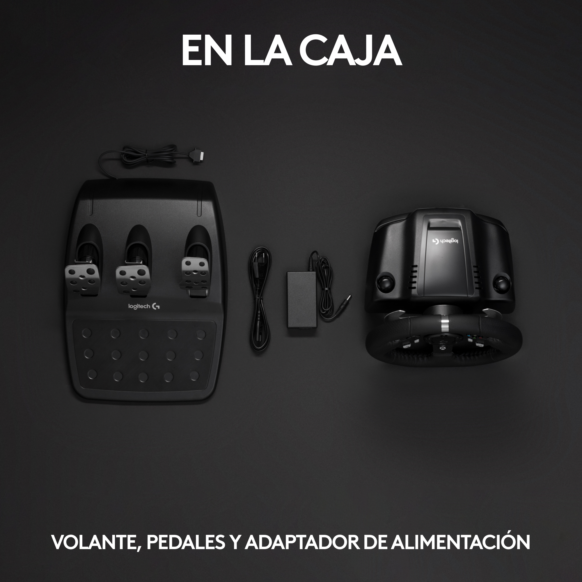 Volante Logitech G920,Pedalera y Palanca de Cambios XBOX/PC-8