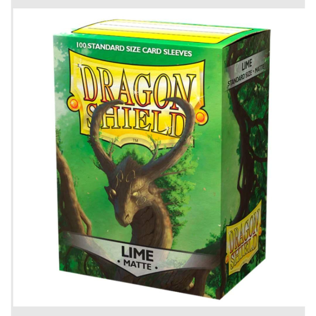 Protectores Dragon Shield 100 - Standard Matte Lime-0
