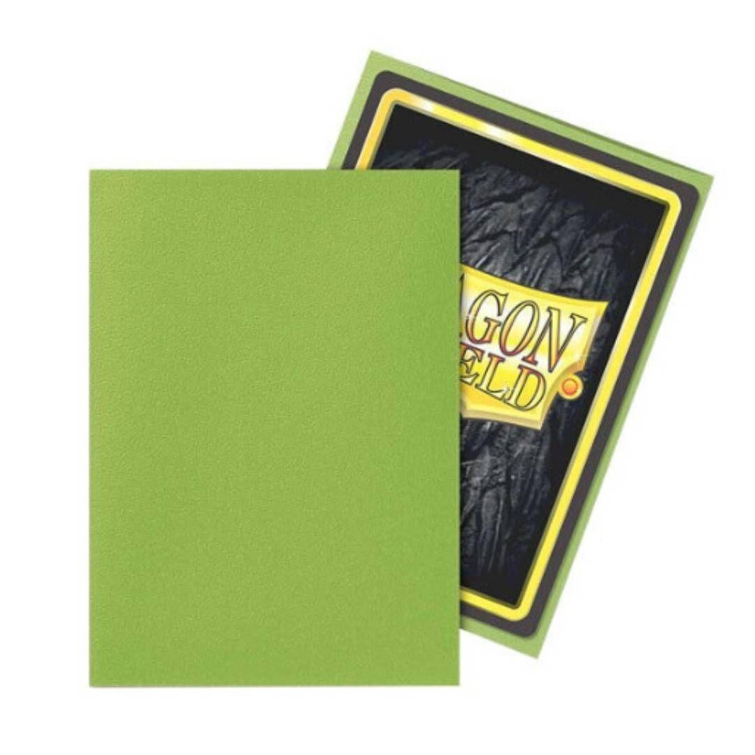 Protectores Dragon Shield 100 - Standard Matte Lime-1