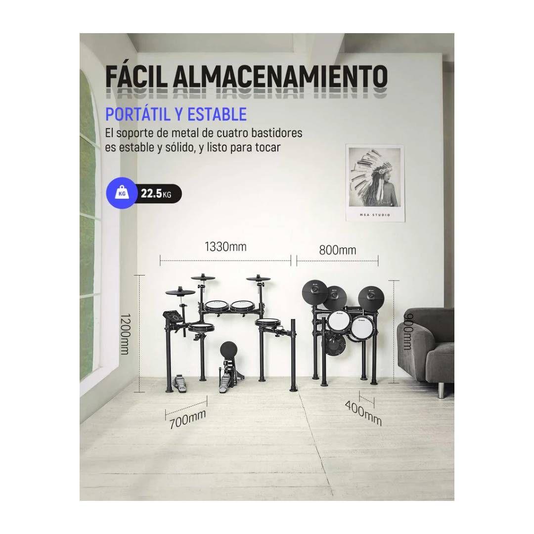 Bateria Electronica Donner DED-200 5 Drums 4 Cymbals-7