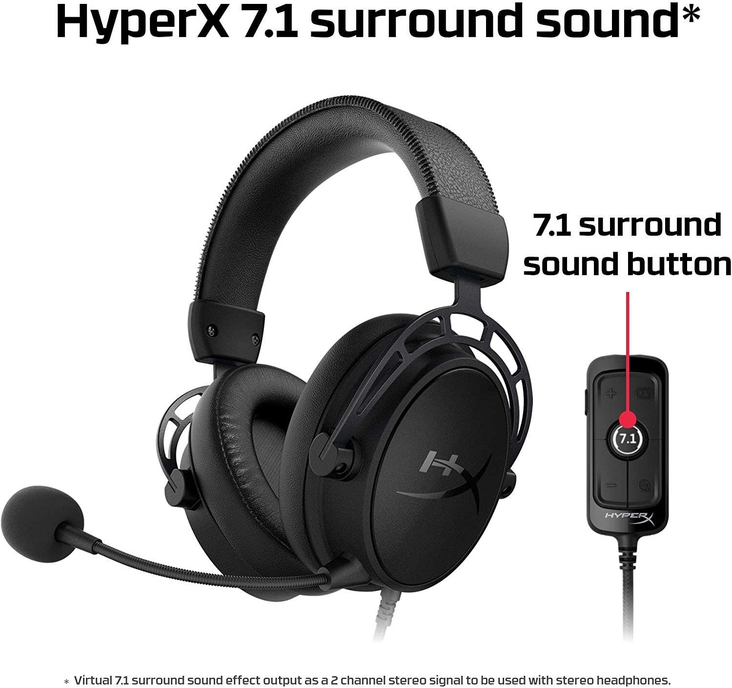 Audífono Hyperx Cloud Alpha S Sonido Envolvente 7.1 Negro-4