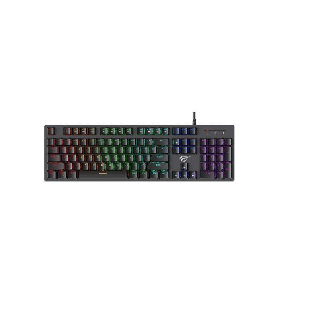 Teclado Mecanico Rgb Usb Gamenote Havit Kb858l Outemu Keypad-0