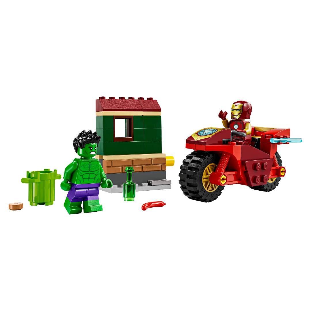 LEGO Marvel: IRON MAN CON MOTO Y HULK 76287-2